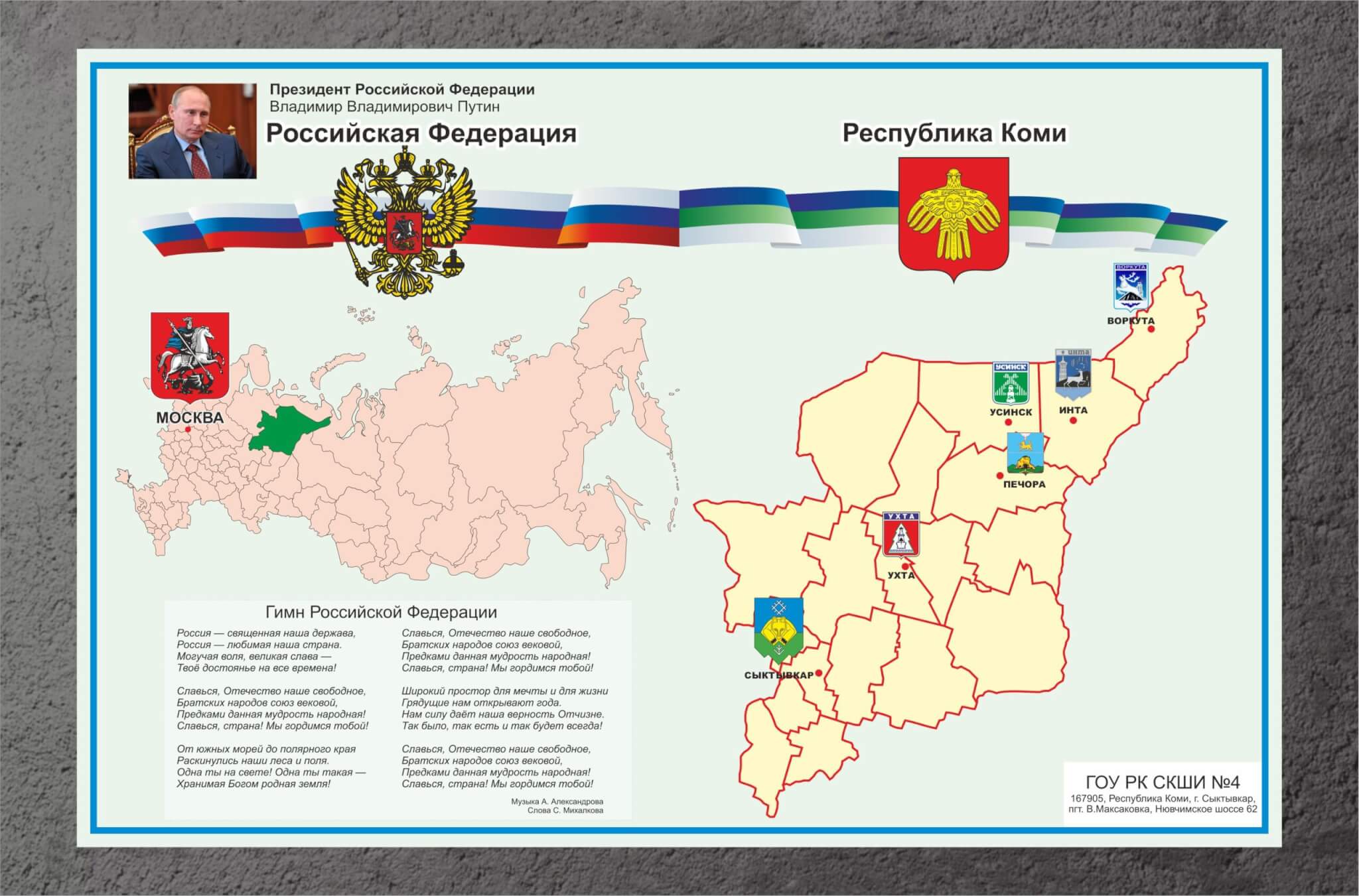 Плакаты ГО и ЧС и символикой России